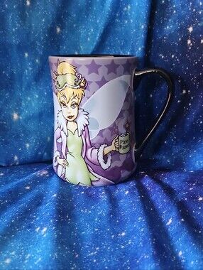 Disney Tinker Bell Purple and Yellow Ceramic Mug